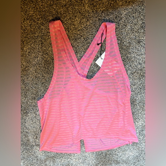 ZYIA Tops - ZYIA Pink Nimbus Split Back Tank Top, Size XXL